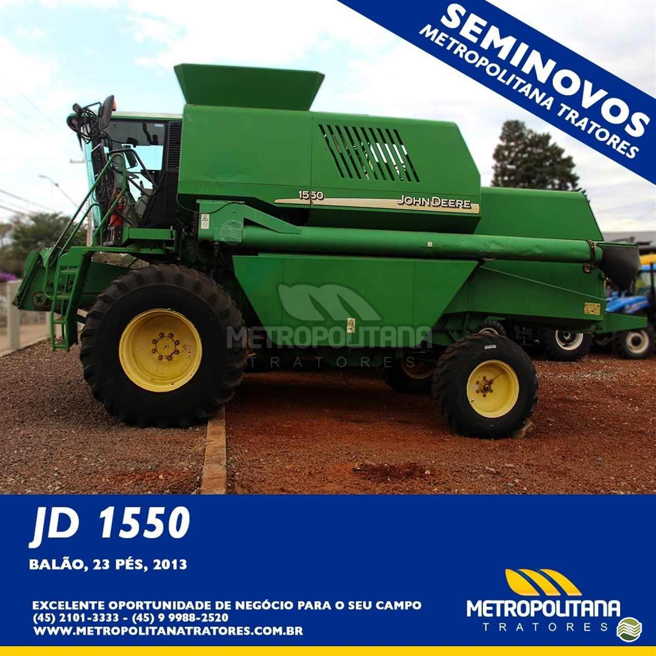 COLHEITADEIRA JOHN DEERE JOHN DEERE 1550 Metropolitana Tratores - New Holland CASCAVEL PARANÁ PR